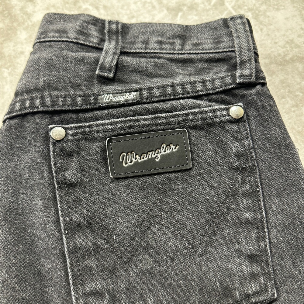 Wrangler Jeans Men 33x34 Black Silver Edition Straight Leg Denim - Picture 2 of 5